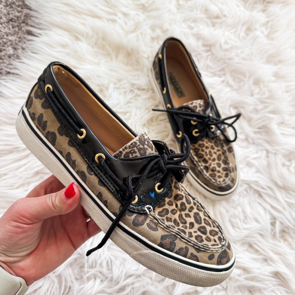 Sperry Top Sider | Biscayne Leopard Print Boat Shoes